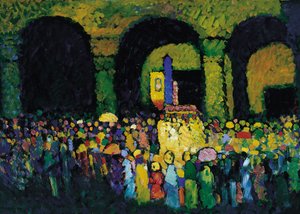 A Ludwigskirche em Munique, 1908 de Wassily Kandinsky