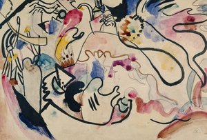 Aquarela nº 8 Dia do Julgamento, 1911-1912. de Wassily Kandinsky