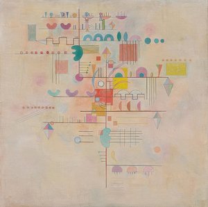 Zarter Aufstieg (subida graciosa). 1934 de Wassily Kandinsky