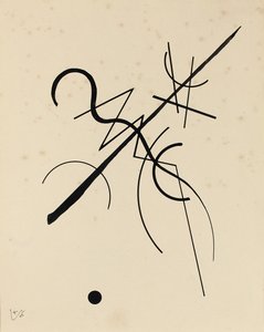 Desenhar por ponto e linha para nivelar de Wassily Kandinsky