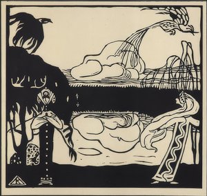 Dois pássaros 1907 de Wassily Kandinsky