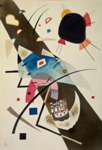 Dois pontos pretos de Wassily Kandinsky