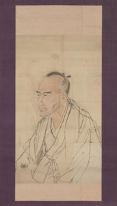 Esboço para o Retrato de Tachihara Suiken, século XIX. de Watanabe Kazan