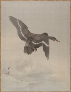 Ganso Voador, c. 1887. de Watanabe Seitei