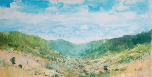 Exuberante paisagem de vale de Wayne Sleeth