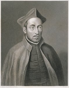 Inácio de Loyola, gravado por W. Holl, de World Religion, publicado por A. Fullarton & Co. de Weirix