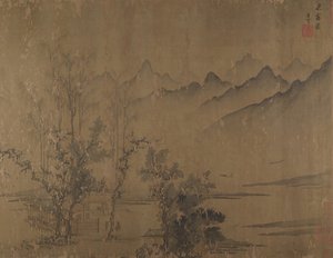 Rosy Sunset, século XVI. de Wen Tong
