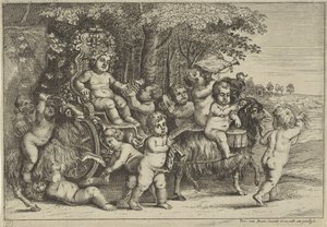 Procissão de bacante e meninos em cabras de Wenceslaus Hollar (rejected attribution)