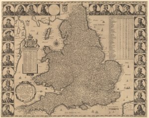 Um novo e exato Mappe da Inglaterra de Wenceslaus Hollar
