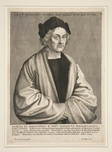 Albrecht Dürer, o Velho (1427-1502), aos 70 anos de Wenceslaus Hollar