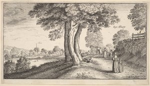 Albury, 1625-77. de Wenceslaus Hollar