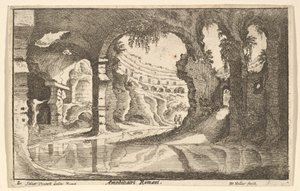 Anfiteatros Romanos, ca. 1650 de Wenceslaus Hollar