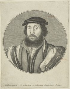 homem barbudo de Wenceslaus Hollar