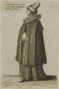 Mulher boêmia de boa qualidade de Wenceslaus Hollar