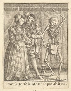 Par nupcial, da Dança da Morte, 1651. de Wenceslaus Hollar