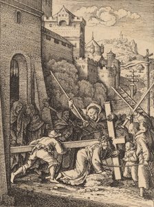 A carregar a cruz. de Wenceslaus Hollar