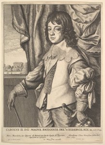 Carlos II, 1649. de Wenceslaus Hollar