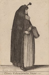 Ciuis Coloniesis Vxor, 1643. de Wenceslaus Hollar