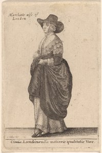 Cidadão de uma esposa de melhor qualidade de Londres de Wenceslaus Hollar