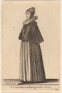 Esposa de um cidadão de Nuremberg de Wenceslaus Hollar