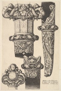 Adagas e bainhas, 1625-77. de Wenceslaus Hollar