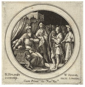 O David antes do Saul. Estado 2 de Wenceslaus Hollar