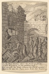 Descida ao Inferno, 1625-77. de Wenceslaus Hollar