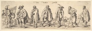 The Seven Beggars Guild, 1630. de Wenceslaus Hollar