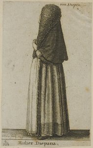 Mulher Dieppe de Wenceslaus Hollar