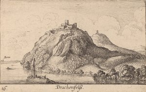Drachenfels, 1635. de Wenceslaus Hollar
