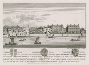 Casa Durham, Salisbury House e Worcester House de Wenceslaus Hollar