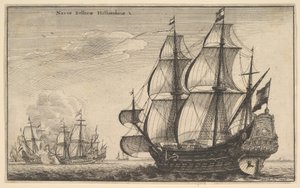 Navio de guerra holandês Navio de guerra holandês, 1647. de Wenceslaus Hollar