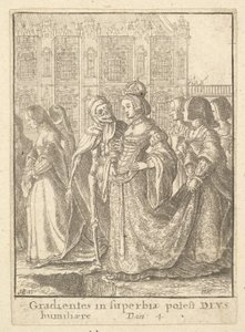Imperatriz, da Dança da Morte, 1651. de Wenceslaus Hollar