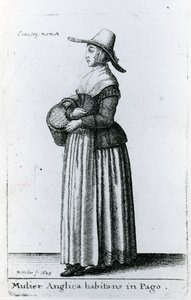 Inglês mulher do país, 1643 de Wenceslaus Hollar