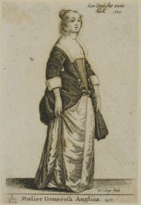 dama inglesa de Wenceslaus Hollar