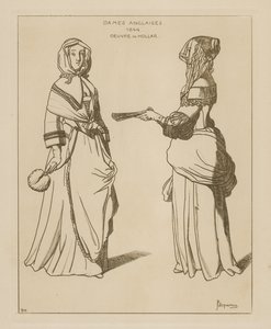 Mulheres inglesas, 1644 de Wenceslaus Hollar