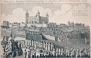 Execução do Conde de Strafford, c1641, 1903 de Wenceslaus Hollar