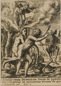 Expulsão do paraíso de Wenceslaus Hollar