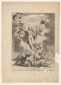 Faam overwint de tijd en de dood História da Entrada da Rainha Mãe do Rei Mais Cristão nas Províncias Unidas dos Países Baixos (título da série no objeto) de Wenceslaus Hollar