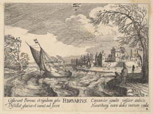 Fevereiro, 1628-29. de Wenceslaus Hollar