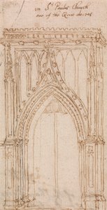 Na Igreja de São Paulo, Uma das Portas do Coro de Wenceslaus Hollar