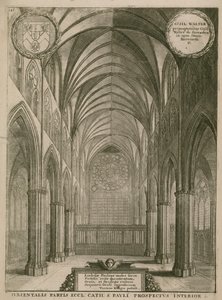 Interior, de, st paul, catedral, londres de Wenceslaus Hollar