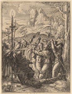 Jesus levado de Wenceslaus Hollar
