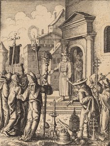 Jesus perante Pilatos. de Wenceslaus Hollar