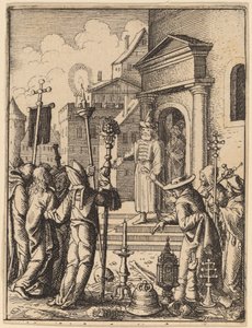 Jesus diante de Pilatos de Wenceslaus Hollar