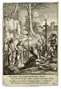Jesus confrontando os seus detratores de Wenceslaus Hollar