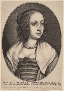 Lady Catherine Howard de Wenceslaus Hollar