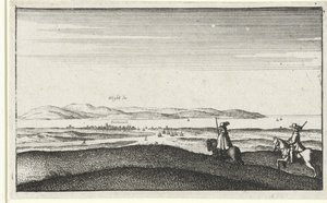 Paisagem com vista para a Ilha de Wight de Wenceslaus Hollar
