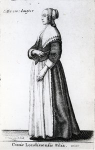 Filha do cidadão de Londres, 1643 de Wenceslaus Hollar