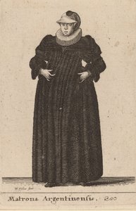 Matrona Argentinensis, 1642. de Wenceslaus Hollar